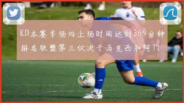KD本赛季场均上场时间达到369分钟排名联盟第三仅次于马克西和阿门