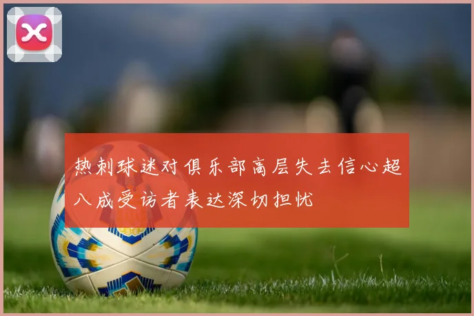 热刺球迷对俱乐部高层失去信心超八成受访者表达深切担忧